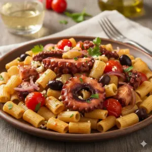 Μακαρονάκι κοφτό με χταπόδι